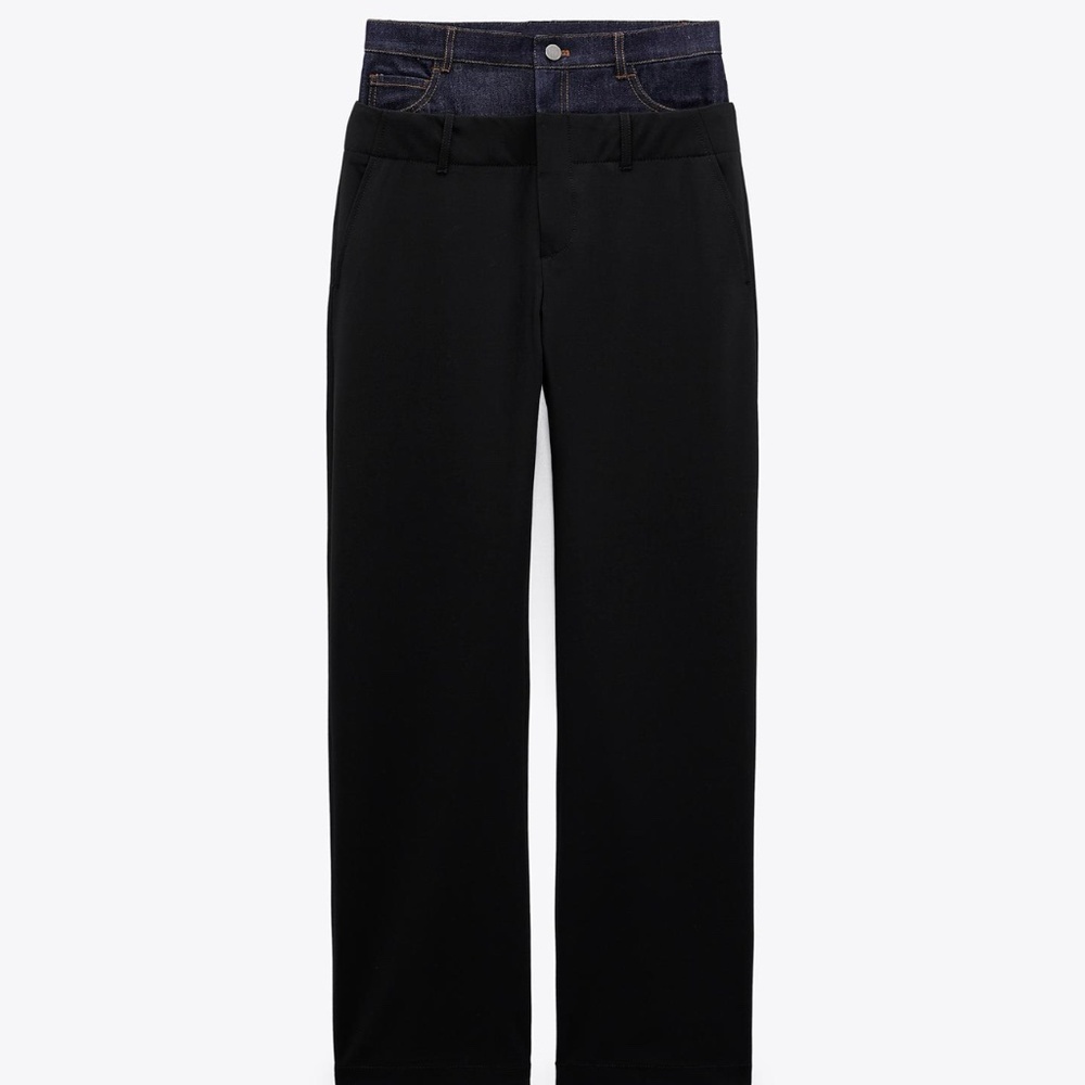 New Zara contrasting pants